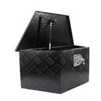 26"X13.3"X12" Aluminum Tongue Tool Box Truck Trailer Bed Storage Toolbox