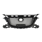 Front Bumper Upper Grille Honeycomb Grill For Mazda 3 Axela 2017-2018
