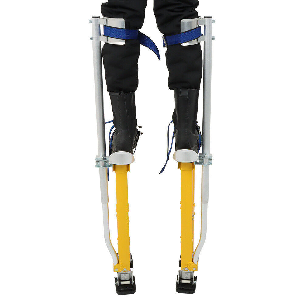 24"-40" Adjustable Drywall Stilts Aluminum Tool - Painting Painter Taping Yellow