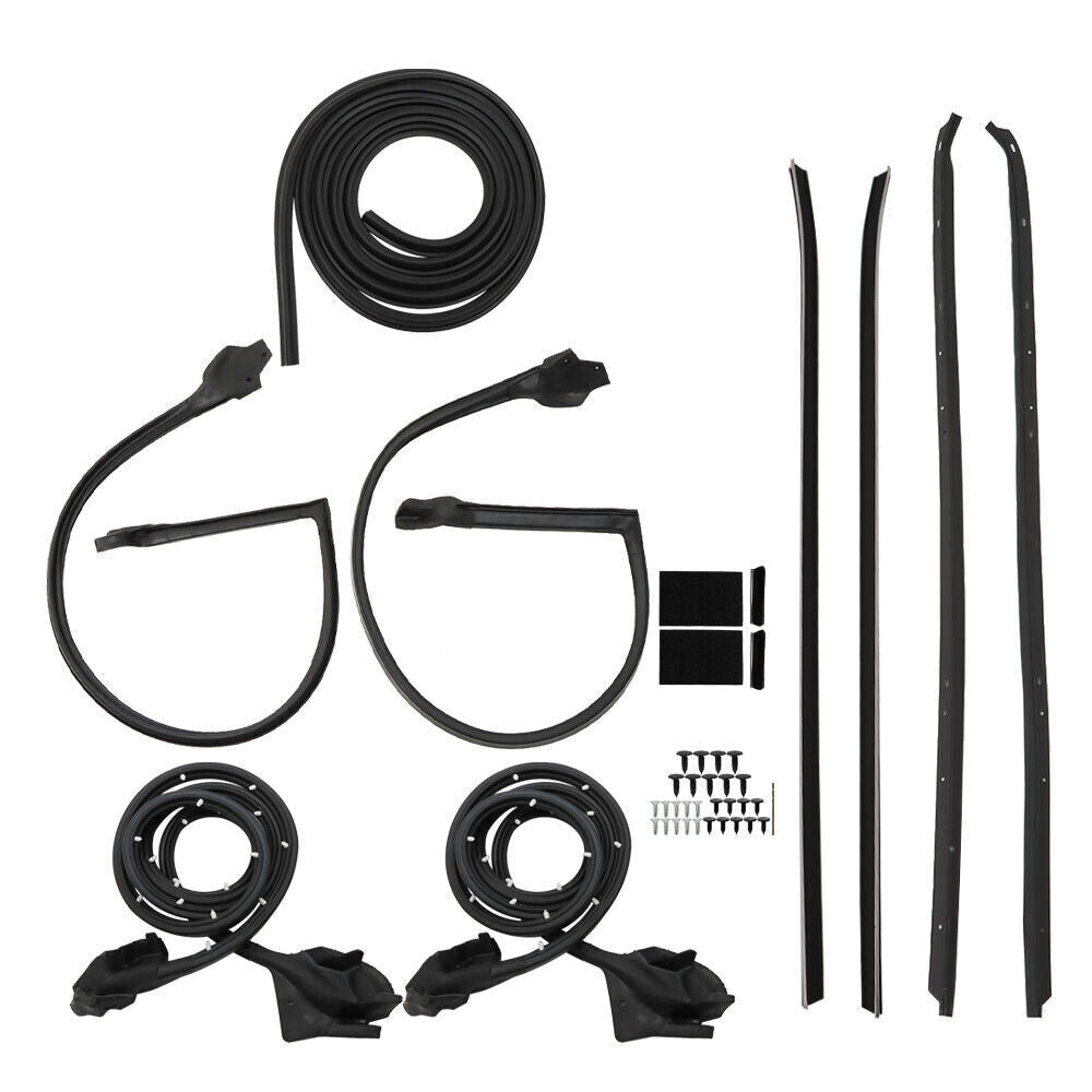 Roof Rail Window Door Trunk Seal Weatherstrip For 70-81 Camaro Firebird