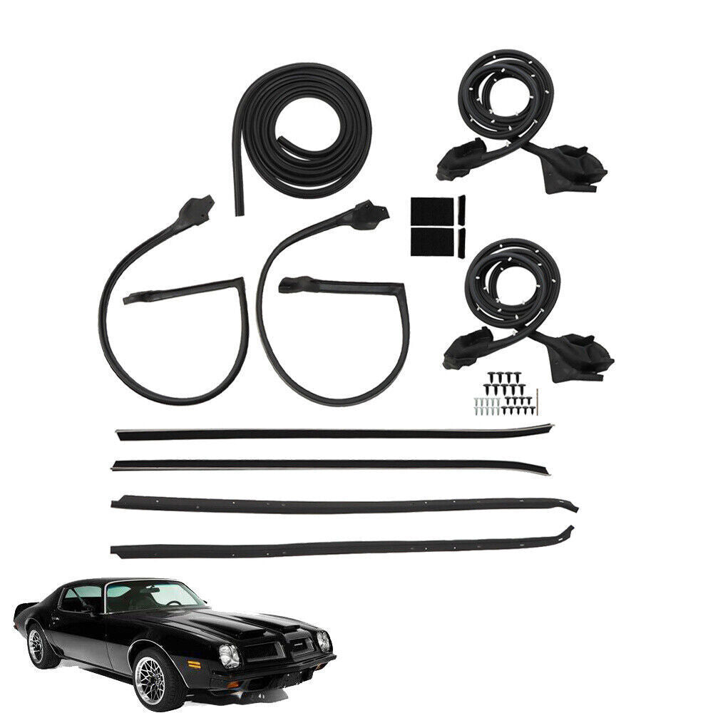 Roof Rail Window Door Trunk Seal Weatherstrip For 70-81 Camaro Firebird