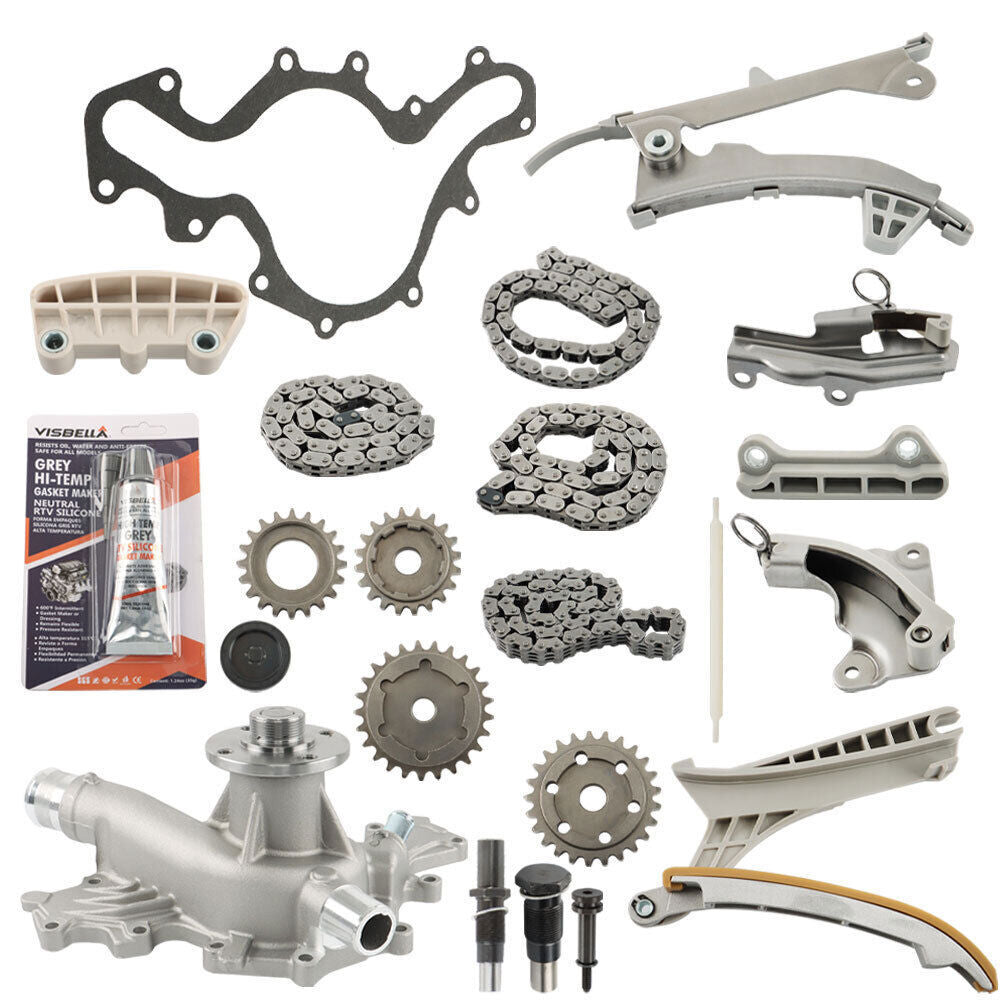 For Ford Mazda Mercury V6 SOHC Timing Chain Kit w/Gears + Water Pump