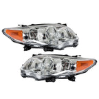Left+Right Headlight For 2011 2012 2013 Toyota Corolla Chrome Projector