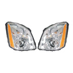 Right+Left Headlight For 2008-2011 Cadillac DTS HID/Xenon Chrome Housing