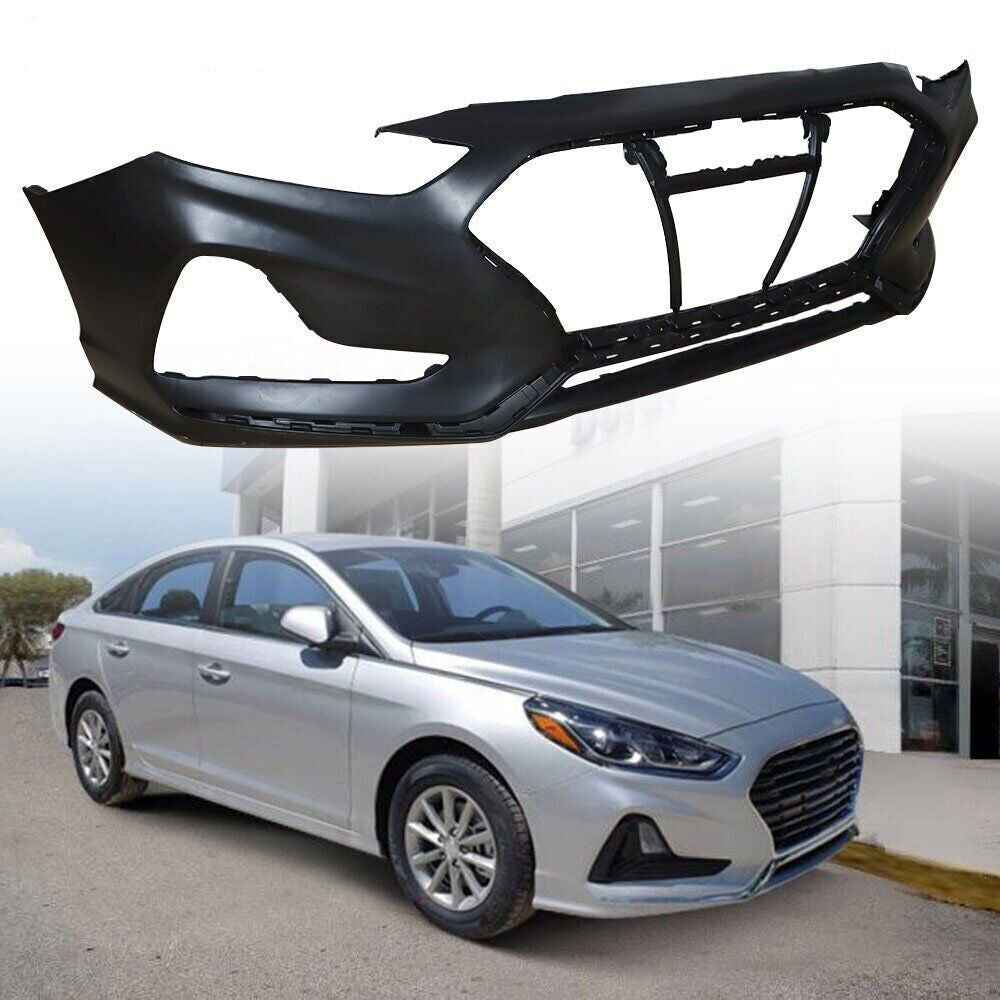 Front Bumper Cover For 2018-2019 Hyundai Sonata Unfinished Plastic