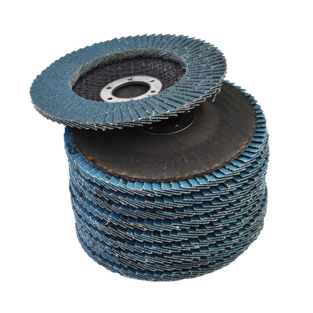 Premium Zirconia Flap Disc Sanding Grinding 4.5'' x 7/8'' 80 Grit 10 Pack