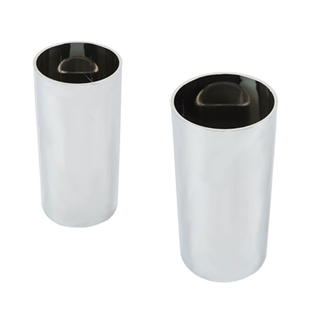 Set Of 20 Lug Nut Covers Plastic 33mm 4-1/4" Screw-On Flat Top Cylinder Chrome