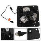 10" Shutter Exhaust Fan Wall Mounted With Switch+Insect Mesh Low Noise 980 CFM