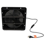 10" Shutter Exhaust Fan Wall Mounted With Switch+Insect Mesh Low Noise 980 CFM