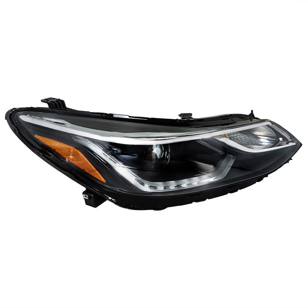 Right Headlight For 2016-2018 Chevy Cruze Projector Halogen w/LED DRL RH