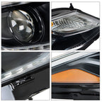 Right Headlight For 2016-2018 Chevy Cruze Projector Halogen w/LED DRL RH
