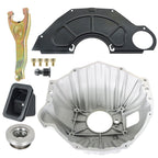 Bell Housing Kit & 11" Clutch Fork & Throwout Bearing & Cover For Chevy