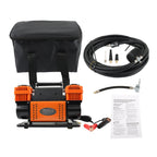 Air Compressor Kit, Dual Cylinder 12V Portable Inflator Heavy Duty Max