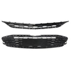 Front Bumper Upper Lower Grille For 2016-2018 Chevy Malibu Chrome&Black