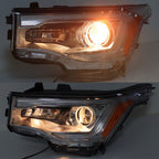 Right+Left Headlights ASSY For 2017-19 GMC Acadia SL w/o LED DRL Chrome
