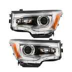 Right+Left Headlights ASSY For 2017-19 GMC Acadia SL w/o LED DRL Chrome