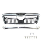 Front Grill Assembly For 2014-2018 Subaru Forester Chrome Factory Style