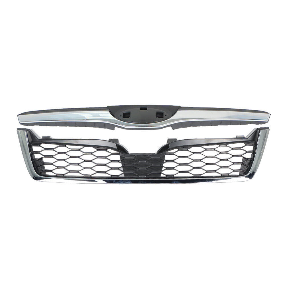 Front Grill Assembly For 2014-2018 Subaru Forester Chrome Factory Style