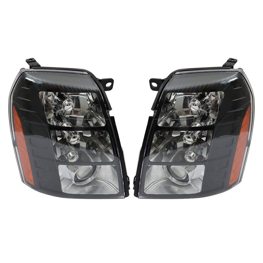 LH+RH Headlights For 2007-2014 Cadillac Escalade HID w/o Bulbs & Ballast