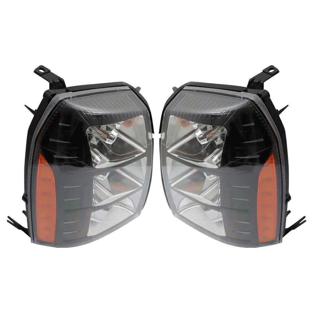 LH+RH Headlights For 2007-2014 Cadillac Escalade HID w/o Bulbs & Ballast