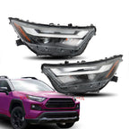 Left+Right Headlight For 2022-2023 Toyota RAV4 XLE LED Factory Clear
