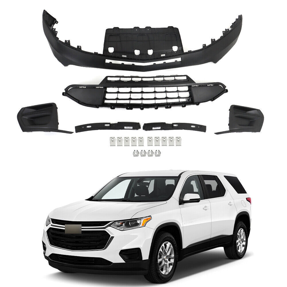 Front Lower Bumper Cover For 2018-2020 Chevy Traverse Without Fog Light