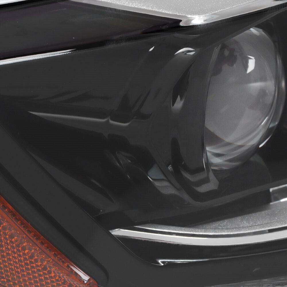 Right+Left Headlight For 2014-16 Nissan Rogue LED Chrome Clear Lens Pair
