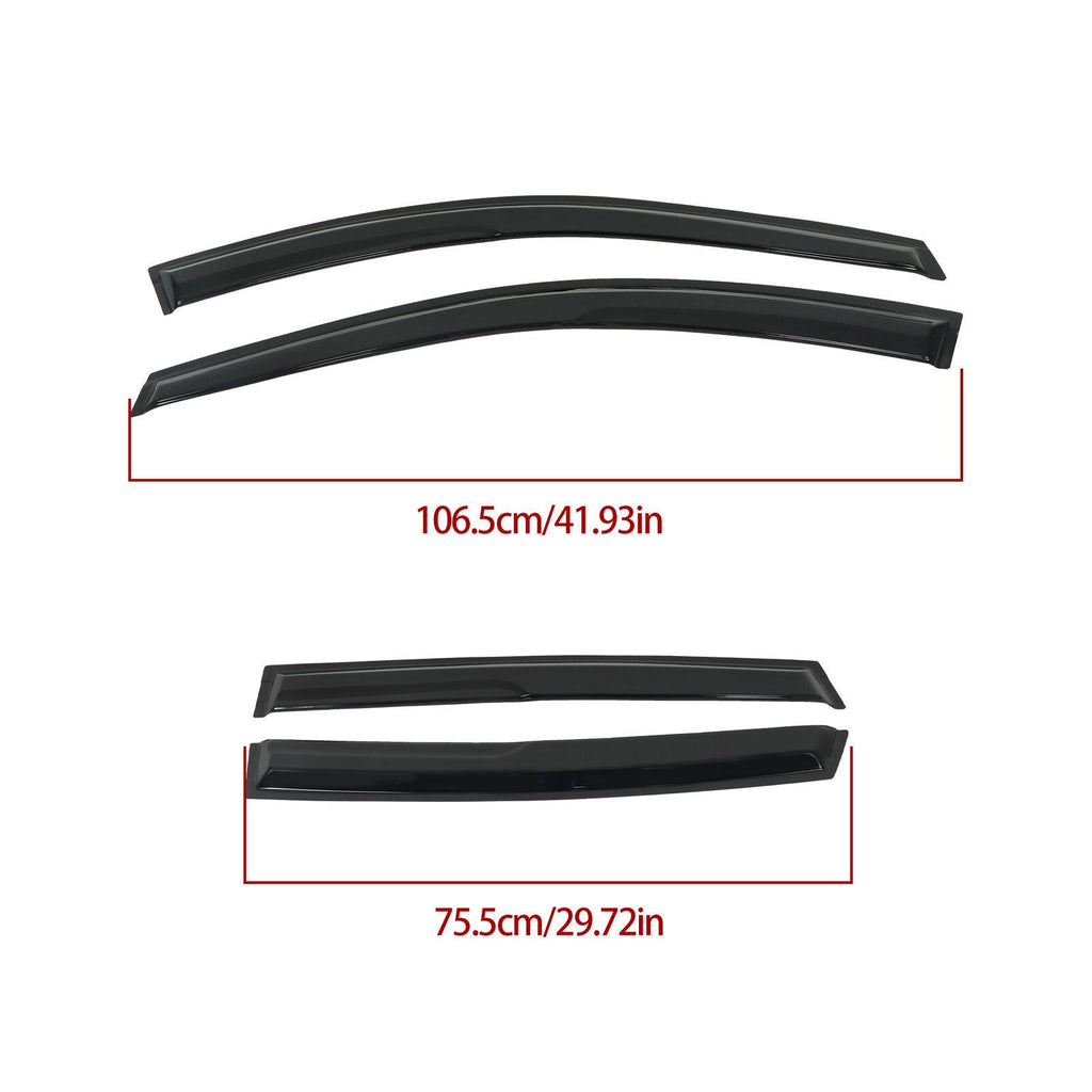 Window Visors For 2007-2011 Honda CR-V Vent Shade Rain Guards Deflector