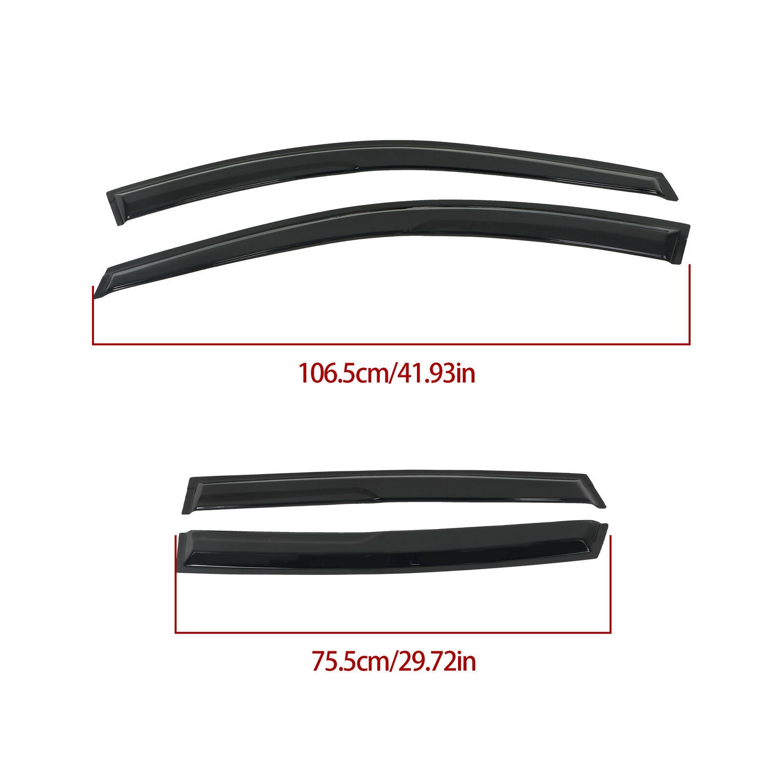 Window Visors For 2007-2011 Honda CR-V Vent Shade Rain Guards Deflector