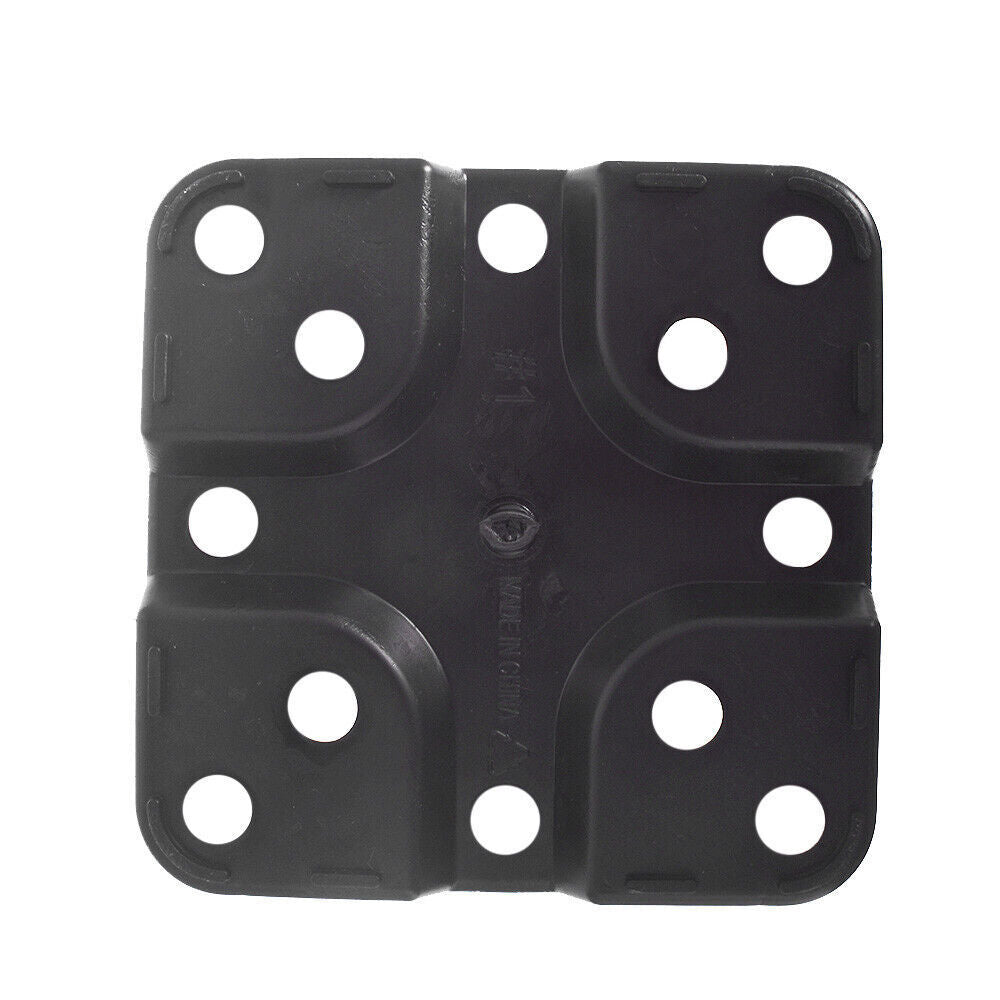 2 Gallon Re-Usable 10 Pack Square Plastic Black Nursery Pot Plant Flower Pots