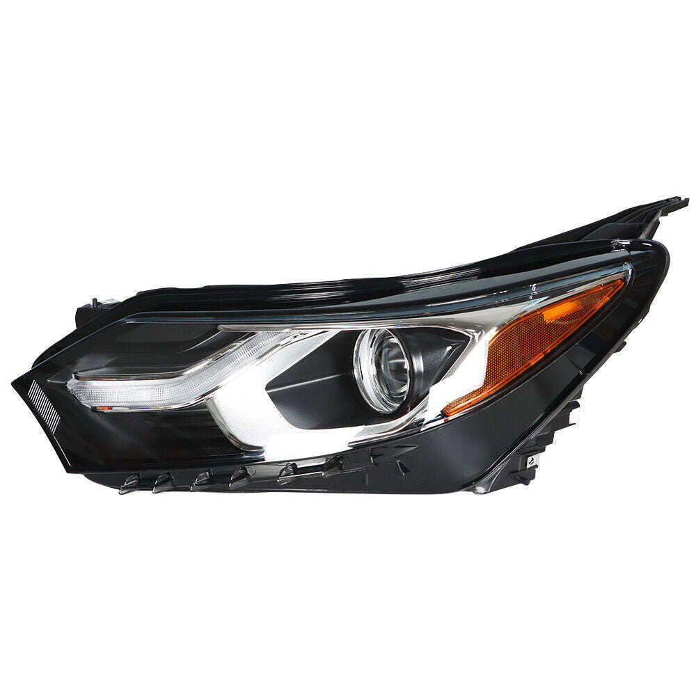 Left Headlight For 2018 2019 Chevrolet Equinox Halogen Black Clear Lens