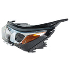 Left Headlight For 2018 2019 Chevrolet Equinox Halogen Black Clear Lens