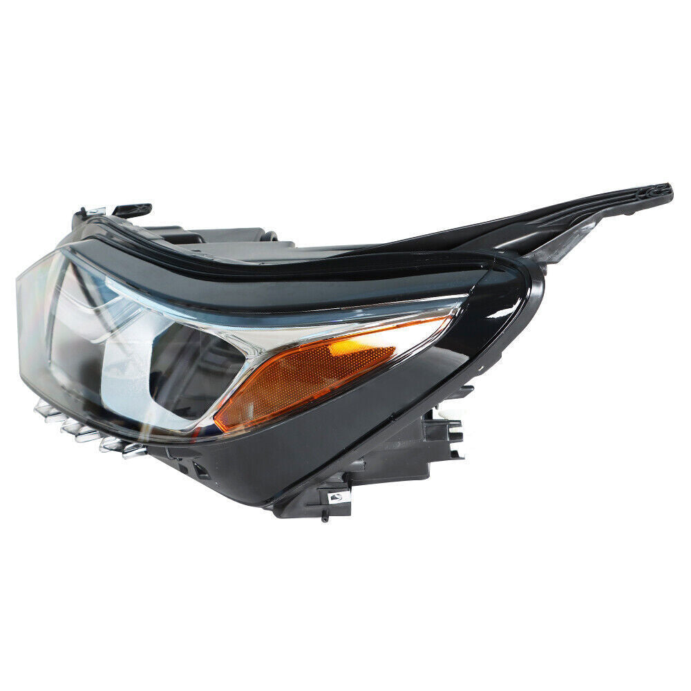 Left Headlight For 2018 2019 Chevrolet Equinox Halogen Black Clear Lens