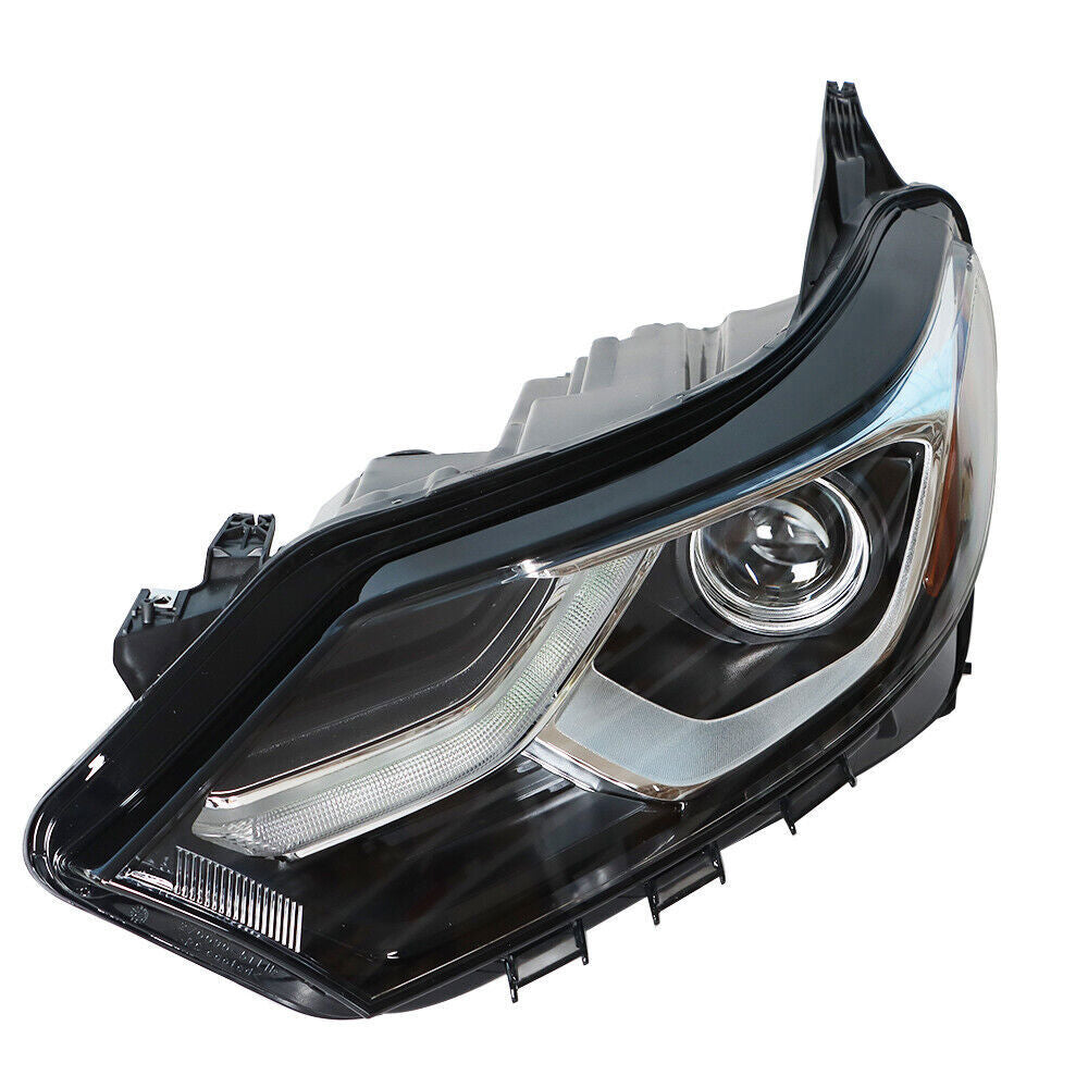 Left Headlight For 2018 2019 Chevrolet Equinox Halogen Black Clear Lens
