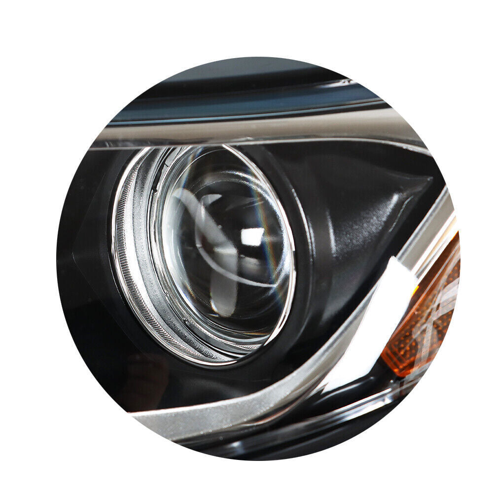 Left Headlight For 2018 2019 Chevrolet Equinox Halogen Black Clear Lens