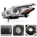 Left Side Headlight For 2015-16 Nissan Murano Halogen LED DRL Projector