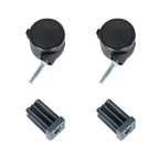 New 2 Set Gas Grills Replacement Caster Wheel Fits For Genesis, Summit, Silver