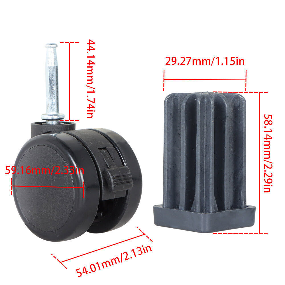 New 2 Set Gas Grills Replacement Caster Wheel Fits For Genesis, Summit, Silver