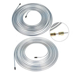 Brake Line Tubing Kit For Universal 25 Ft 3/16&1/4 Zinc w/32 Fittings