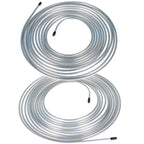 Brake Line Tubing Kit For Universal 25 Ft 3/16&1/4 Zinc w/32 Fittings