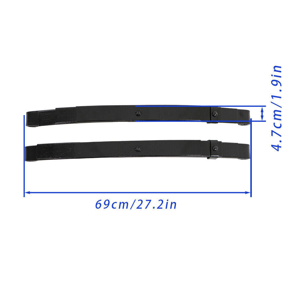 2PCS 4 Leaf 1750lb Capacity Double Eye Spring 25-1/4" Length 1.75" Width