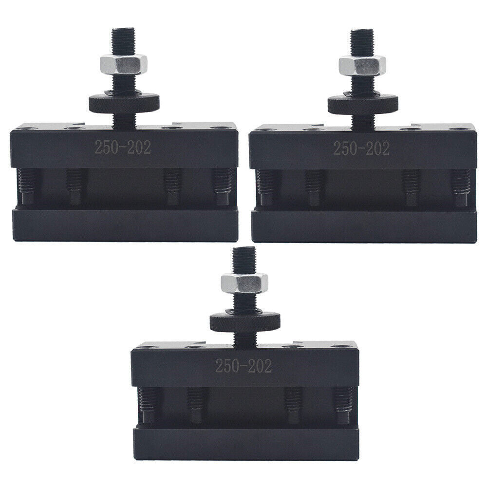 3 Pcs BXA #2 250-202 Quick Change Turning Facing & Boring Tool Post Holder Lathe