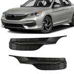 Right+Left Front Fog Light Lamp Cover Bezel For 2016-2017 Honda Accord