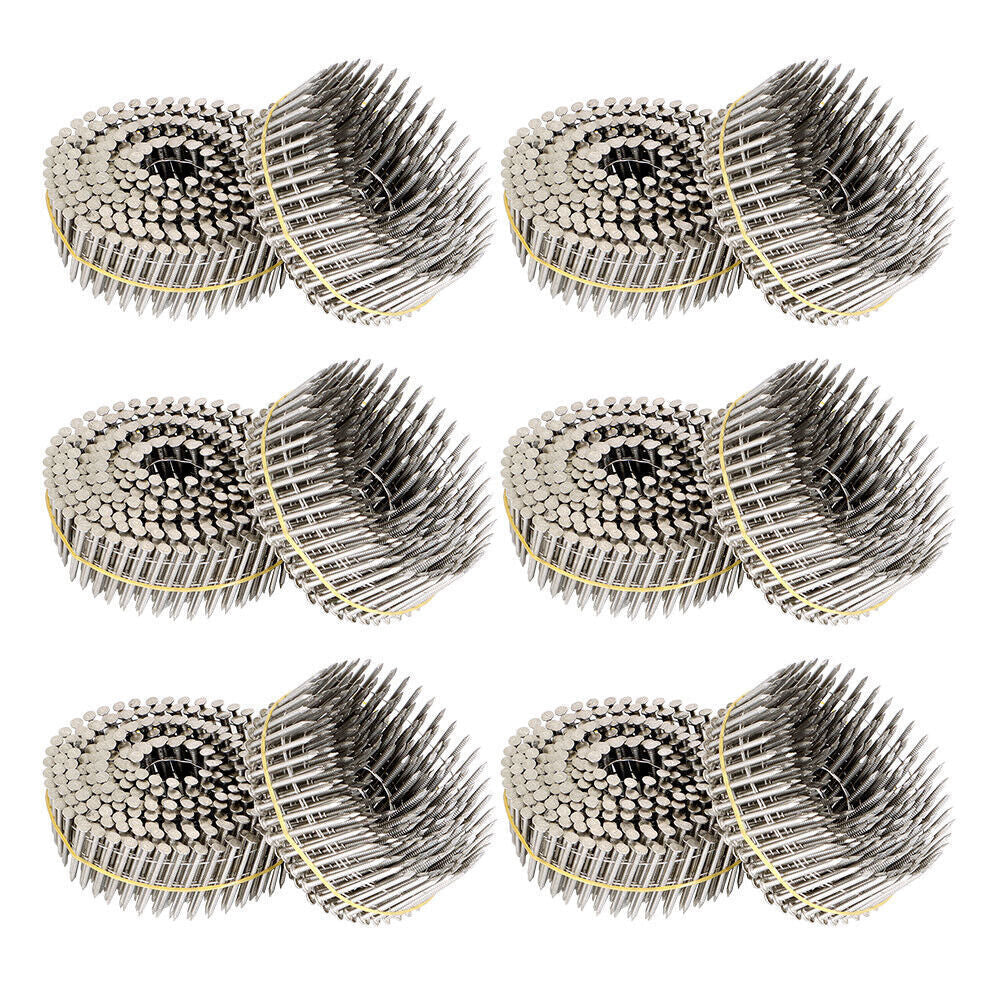New 15 Degree Wire Coil 1-1/2 Inch Stainless Steel Siding Nails 3600 Pieces
