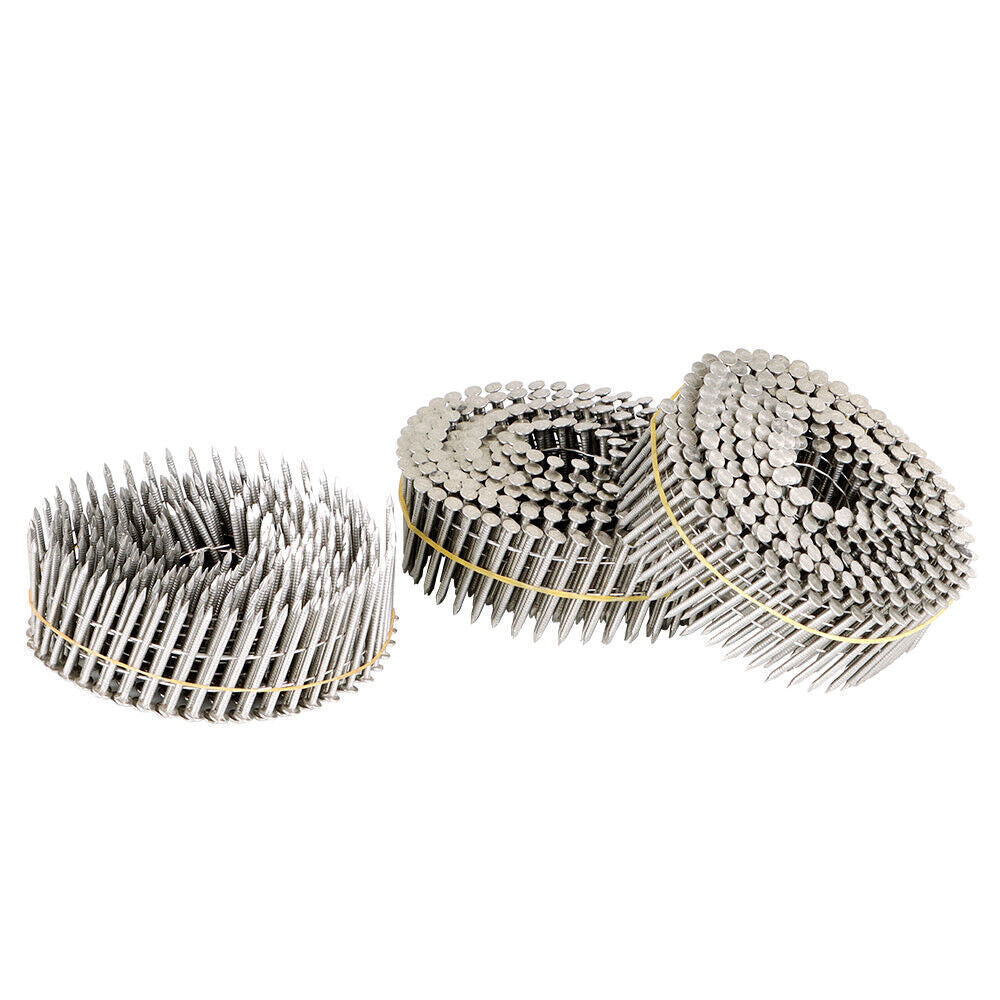 New 15 Degree Wire Coil 1-1/2 Inch Stainless Steel Siding Nails 3600 Pieces