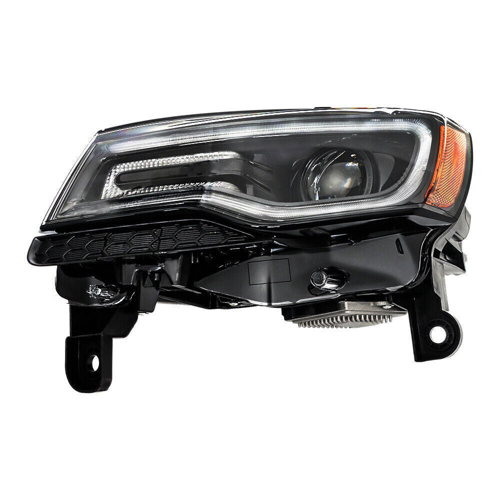 Left Headlight For 2014-15 Jeep Grand Cherokee SRT HID Black Driver Side