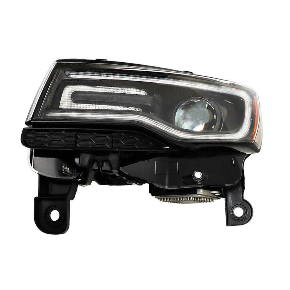 Left Headlight For 2014-15 Jeep Grand Cherokee SRT HID Black Driver Side