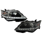 Left+Right Headlight For 2013-15 Lexus RX350 RX450H HID Projector Black