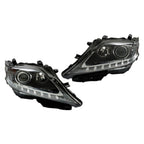Left+Right Headlight For 2013-15 Lexus RX350 RX450H HID Projector Black