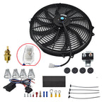 16in Electric Radiator Fan 3000 CFM with Thermostat Relay Kit